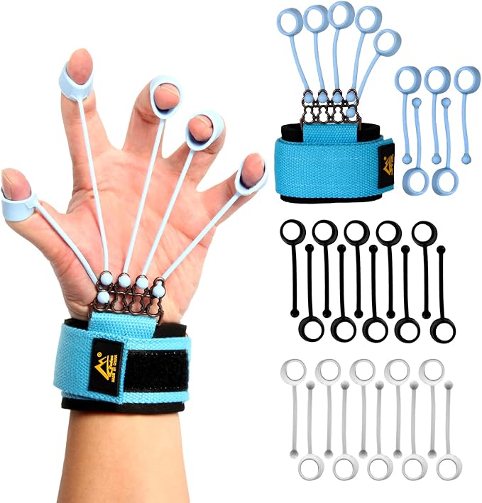 Finger Strengthener & Finger Exerciser, 3 Resistance Levels for Grip Training