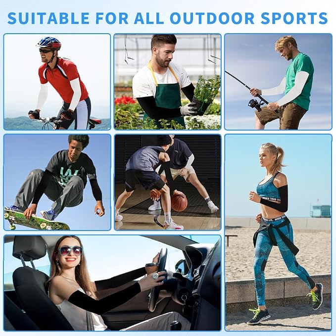 Arm Sleeves for Men Women Compression Sleeves to Cover Arms for Men Working Sun Sleeves for Men Women
