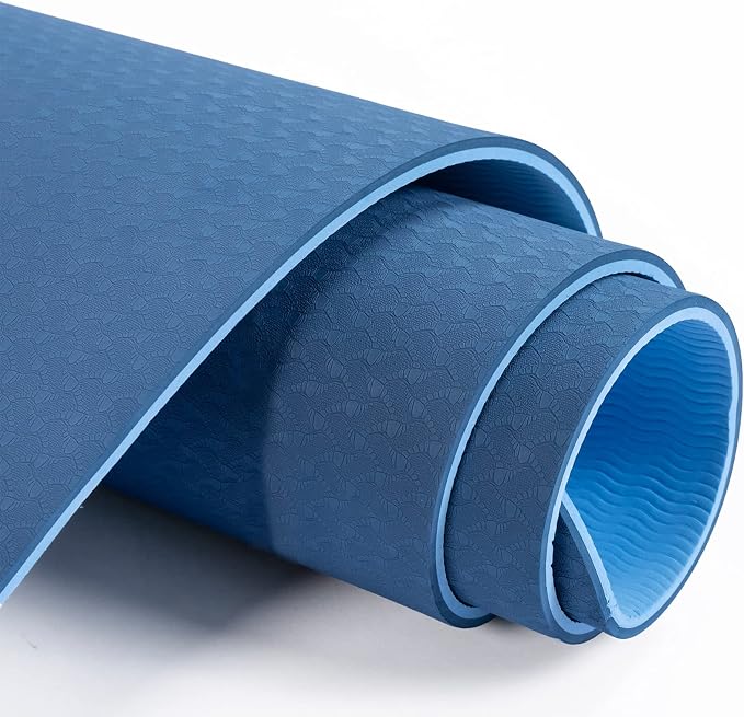 UMINEUX Yoga Mat Extra Thick 1/3'' & 2/5" Non Slip Yoga Mats for Women Eco Friendly TPE Fitness Exercise Mat with Carrying Sling & Storage Bag