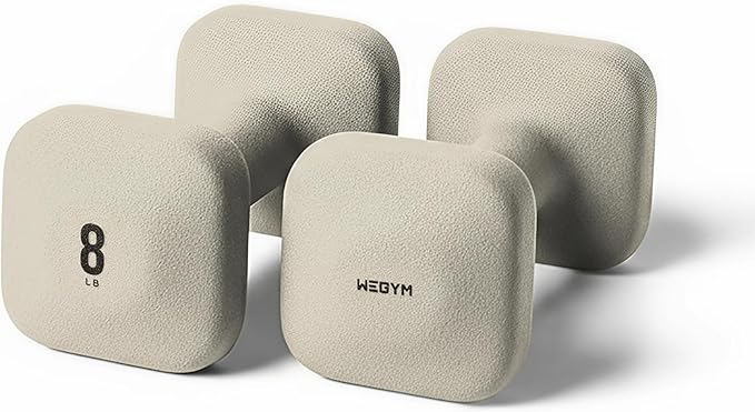 WeGym Square Dumbbells for Home Gym, Hand Weights for Strength Training
