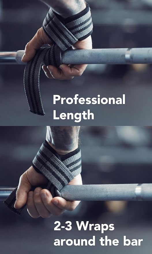 Fitgriff® Lifting Wrist Straps for Weightlifting, Gym, Deadlift, Workout (Made of Premium Cotton & Padded) - Men & Women