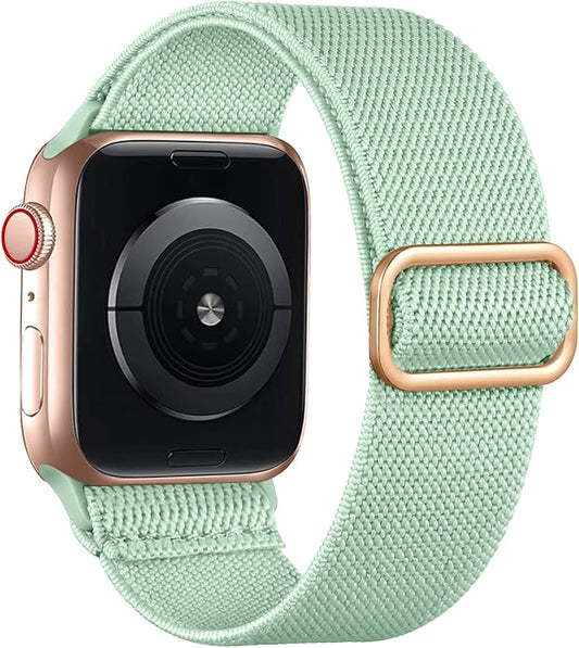 Lerobo Braided Band Compatible with Apple Watch Series 11 10 9 8 7 46mm 45mm 41mm Ultra SE 3 2 1 49mm Series 6 5 4 3 44mm 40mm 38mm 42mm Men iWatch Bands Women Stretchy Nylon Solo Loop Sport Strap
