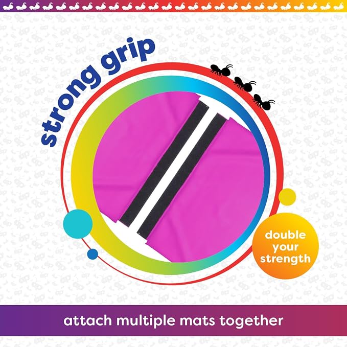 Antsy Pants Tumbling Mat for Kids – Gymnastics Mat, Easy to Clean, Sturdy, Foldable Tumbling Mats, Padded, Lightweight, Portable, Gymnastics Equipment for Active Play