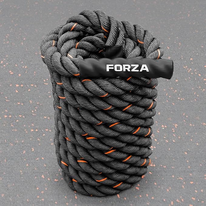 METIS Battle Ropes – Durable Fitness Ropes for Strength Training, 30ft/40ft/50ft Options – Ideal for Home Workouts & Gyms with Anti-Fray Handles