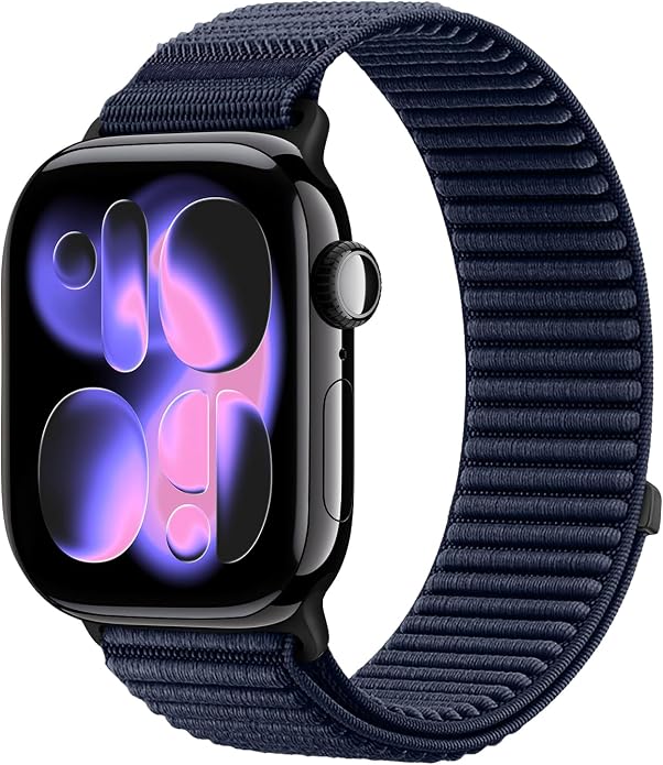 Nylon Loop Sport Band Compatible with Apple Watch Ultra 3 2 Band 49mm 46mm 45mm 44mm 42mm 41mm 40mm 38mm Women Men, Stretchy Strap Elastic Fabric Wristband for iWatch Series 11 10 SE 9 8 7 6 5 4 3 2 1