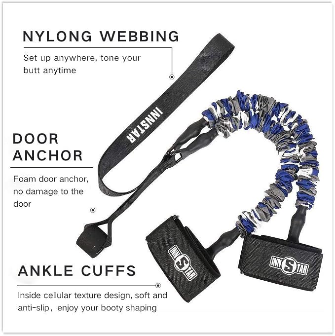 Innstar Multi-Function Resistance Bands for Working Out, Push Up Exercise Bands Resistance Bands Set for Bench Press Gym Equipment, Home Workout, Travel Portabl