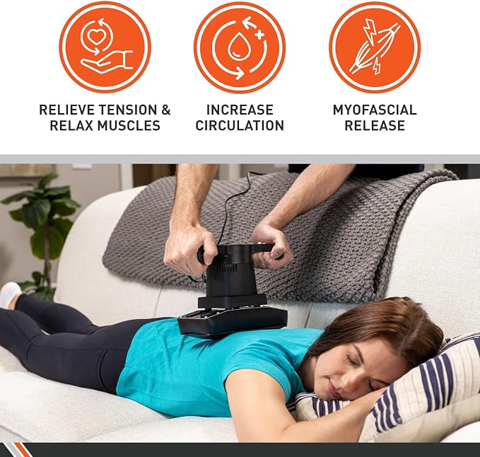 Body Sport Therapeutic Dual Speed Professional Vibrating Massager for Pain & Aching Muscle Relief – High-Powered, Effective, Chiropractic Myofascial Release Tool & Trigger Point Therapy