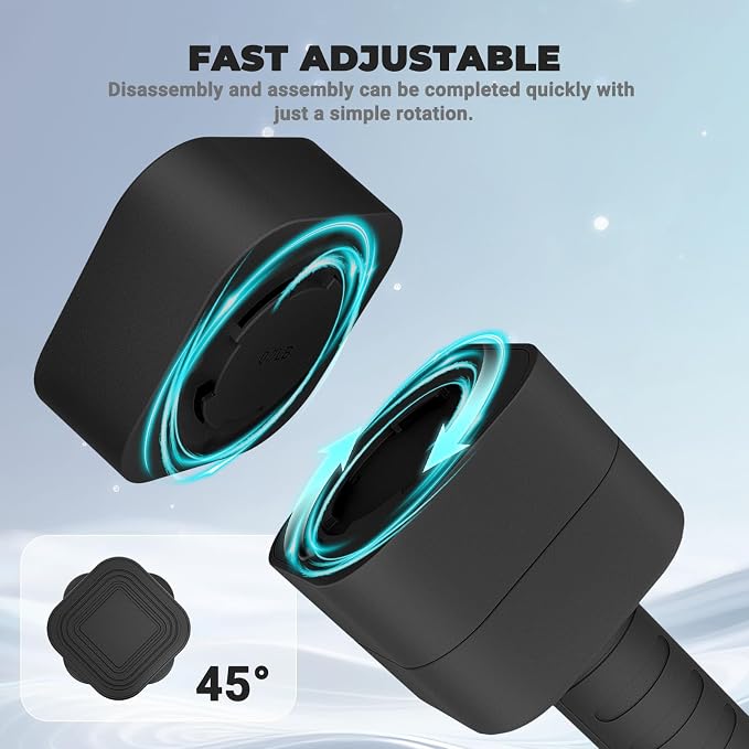 Ragebby Adjustable Dumbbell Set of 2, Weights for Men and Women at Home | Anti-slip Handle, Weights Dumbbells Set, 2lb/3lb/5lb/10lb/15lb/20lb for Pilates, Yoga, Strength Training