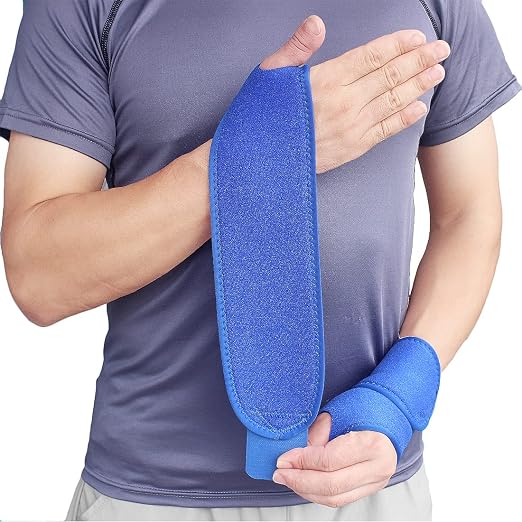 YUNYILAN Wrist Brace Wrist Wraps for Carpal Tunnel 2 Pack Wrist Brace Compression Straps Hand Support, Adjustable Wrist Support for Arthritis and Tendinitis, Joint Pain Relief (Blue)