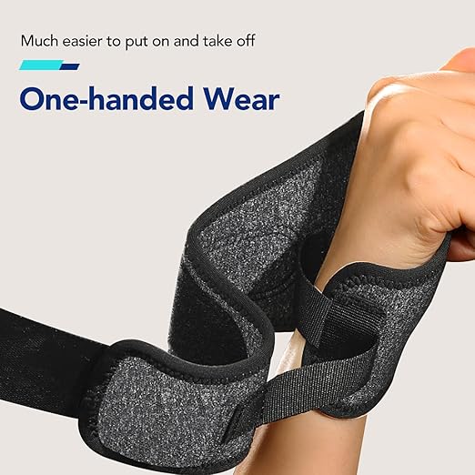 Carpal Tunnel Wrist Brace, Soft Thumb Opening for All-Day Wear & Support | Soft Thumb Design, Moderate Wrist Support, All-day Comfort, Easy Adjustment, Not Restrict Motion, Mild Carpal Tunnel Relief