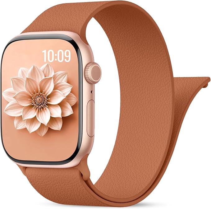 Magnetic Silicone Sport Band for Apple Watch 42mm 46mm 49mm 38mm 40mm 41mm 44mm 45mm Men Women, Patented Auto Lock Breathable Soft Loop for iWatch Ultra SE Series 11 10 9 8 7 6 5 4 3 2 1 All Day Comfort