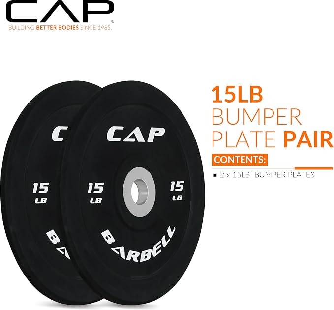 CAP Barbell Rubber Olympic Bumper Plate | Multiple Options/Colors