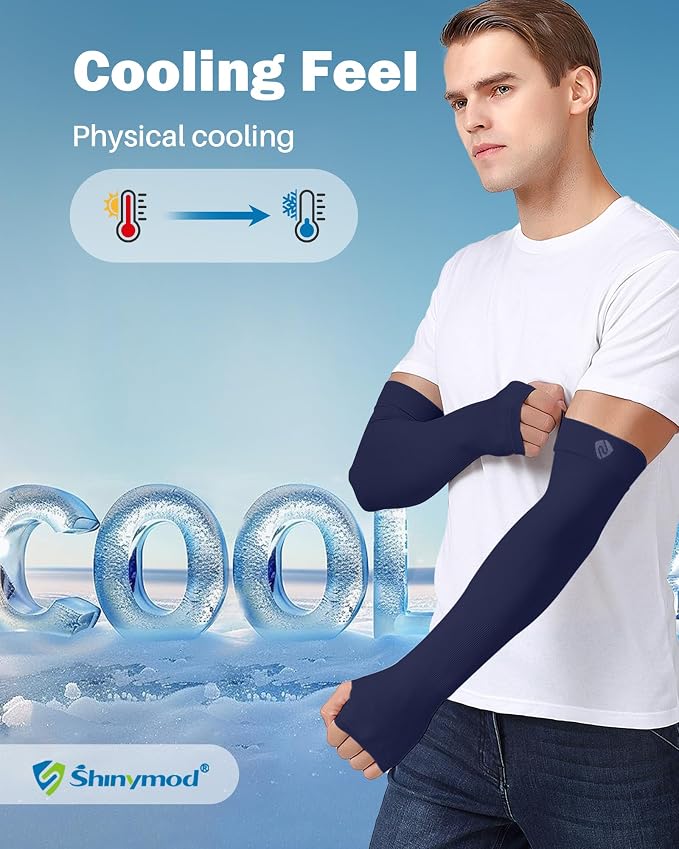 Arm Sleeves for Men Women UV Sun Protection Compression Arm Warmer Tattoo Cover Up, Sports Golf Cooling Sleeves