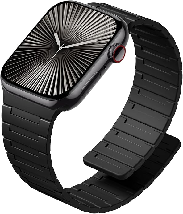 SNBLK Magnetic Watchband Compatible with Apple Watch for Men 44mm 45mm 46mm 49mm 42mm 41mm 40mm 38mm Women, Silicone Sport Strong Magnet Strap for iWatch Series 11 Ultra 3 Ultra 2 Se 10 9 8 7 6 5 4 1