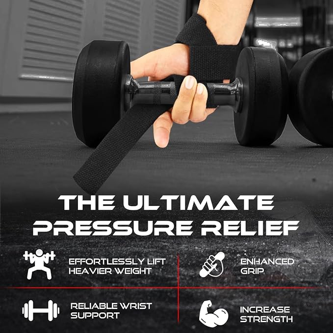 BEAST RAGE Lifting Wrist Straps for Weightlifting, Straps Gym Grip Power Workouts Lifting Straps Padded Neoprene & Premium Cotton Men Women, Deadlift Bodybuilding Exercise Lifting Straps