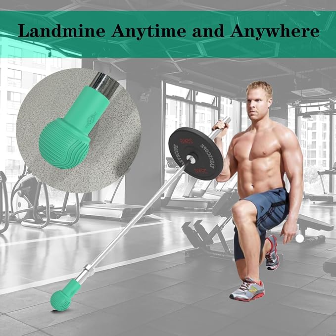 Landmine Attachment for Barbell, 2'' Olympic Bar Core Trainer Accessory | Build Strength with Press, Row, Rotation and T-Bar Exercises, Heavy Duty Equipment for Home Gym and Functional Training