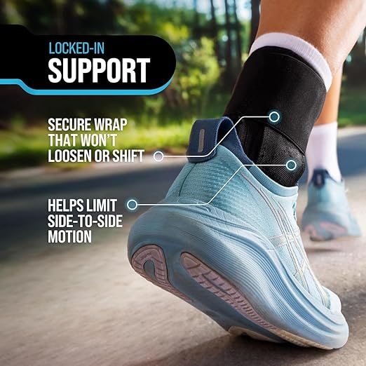 Z ATHLETICS Ankle Brace for Women & Men - Lace Up Adjustable Support with Side Stabilizers for Sprained Ankle, Achilles Tendonitis Relief | Basketball, Volleyball, Running & Sports Recovery