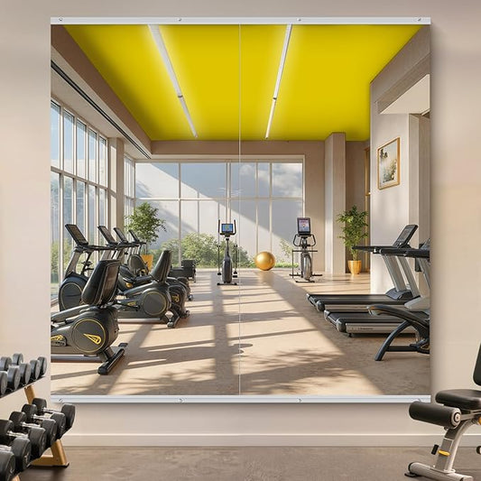 Home Gym Mirror Wall Mounted,80x40 Inch,2PCS Full Length Mirror