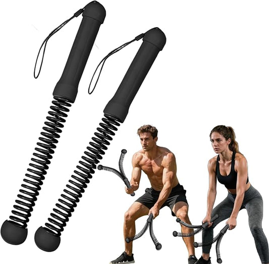 2nd Gen Ropeless Battle Ropes for Home Gym, Heavy Duty Portable Cordless Battle Ropes with Integrated Spring (No Screws), Weighted Exercise Rope for Men & Women, HIIT Workout Equipment