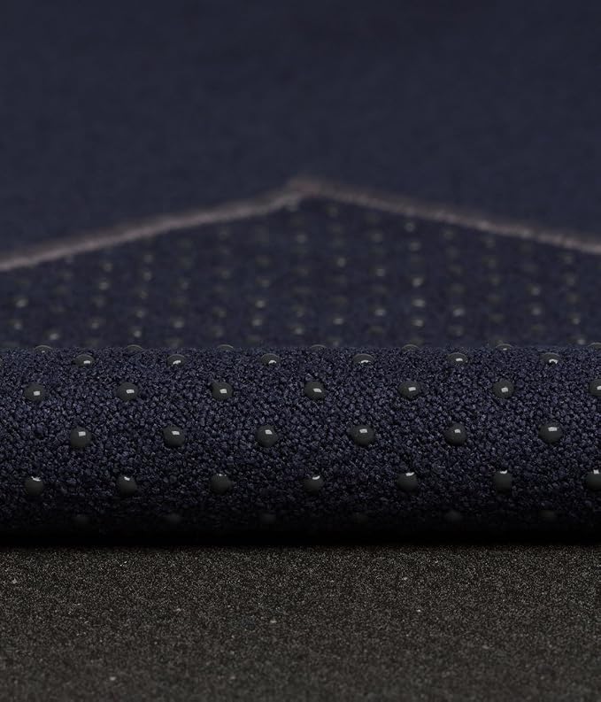 Manduka Yogitoes Hot Yoga Mat Towel - 71" | Moisture Activated Grip | Patented Silicone Nubs | Highly Absorbent, Durable & Easy Care | Made from Recycled Materials | 71 x 24 Inches | Midnight