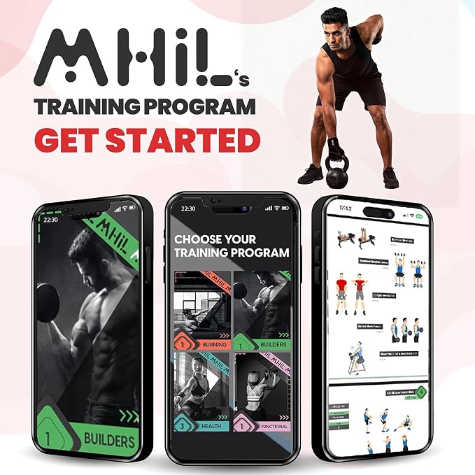 MhIL Workout Gloves for Men – Comfortable Gym Gloves for Men with Enhanced Grip for Safety and Hand Protection – Weight Lifting Protection with Wrist Wraps Support for Performance Boost and Style
