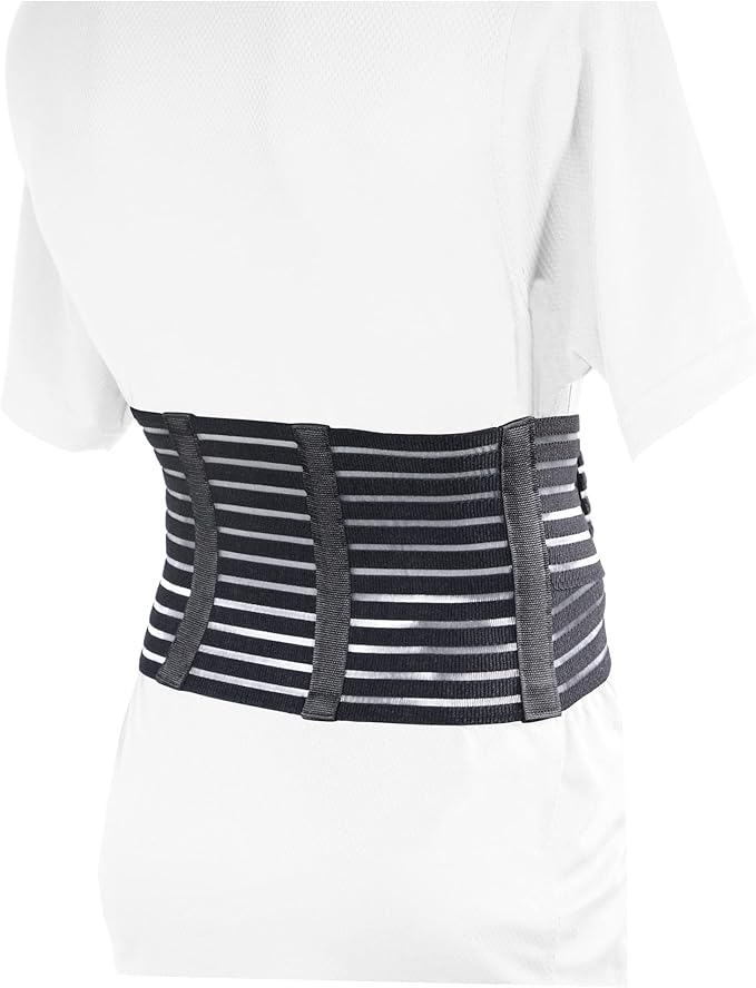OTC Lumbosacral Support, 7-inch Lower Back, Lightweight Compression, Elastic, Black, X-Large
