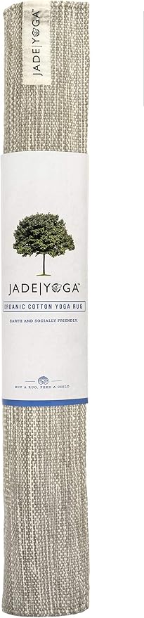 Jade Yoga Organic Cotton Hand Loomed Yoga Mat 72" Indigo