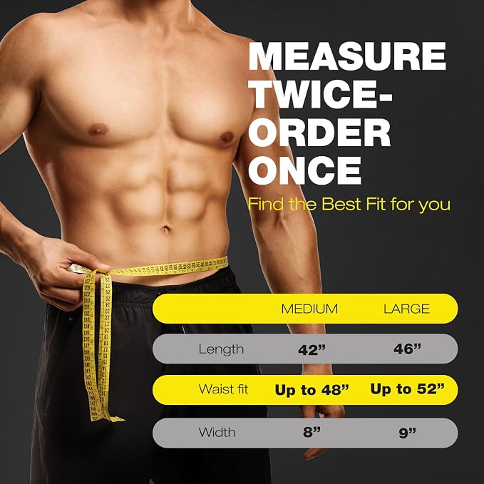 Premium Waist Trimmer & Trainer Belt for Men and Women - Sweat-Enhancing Slimming Wrap for Stomach, Adjustable Fit