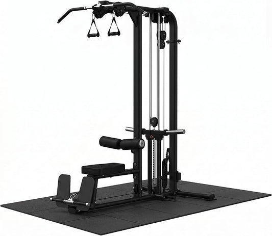 THAILE Gym Equipment Mat, 79" x 39"x 0.14" Exercise Equipment Mat | Heavy-duty floor protector for treadmills, ellipticals, bikes and weight equipment; reduces vibration, noise and floor damage
