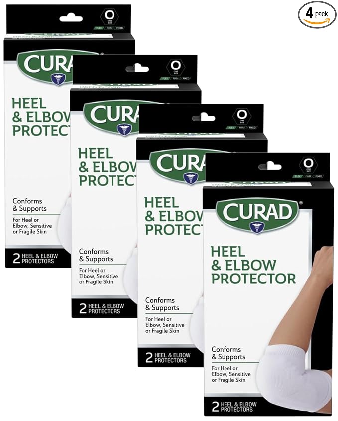CURAD Heel and Elbow Protector, One Size Fits Most, 1 Count (Pack of 4)