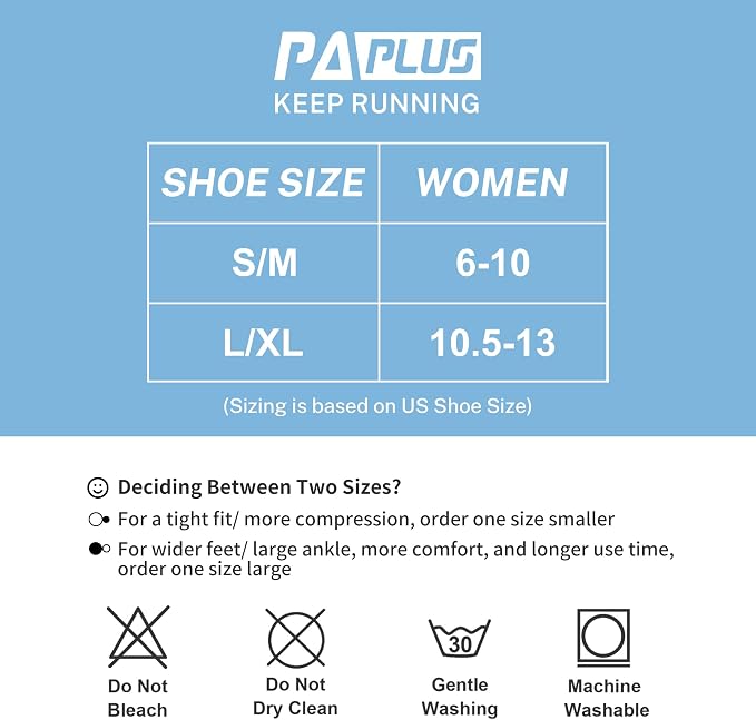 Ankle Compression Socks for Women 6 Pairs Running Socks with Arch Support | Athletic Womens Ankle Socks for Running, Gym, Workouts, Long-Distance Walking, Travel, Daily Use, Relieve Plantar Fasciitis
