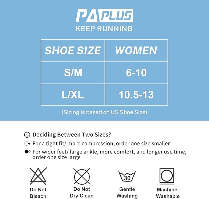 Ankle Compression Socks for Women 6 Pairs Running Socks with Arch Support | Athletic Womens Ankle Socks for Running, Gym, Workouts, Long-Distance Walking, Travel, Daily Use, Relieve Plantar Fasciitis