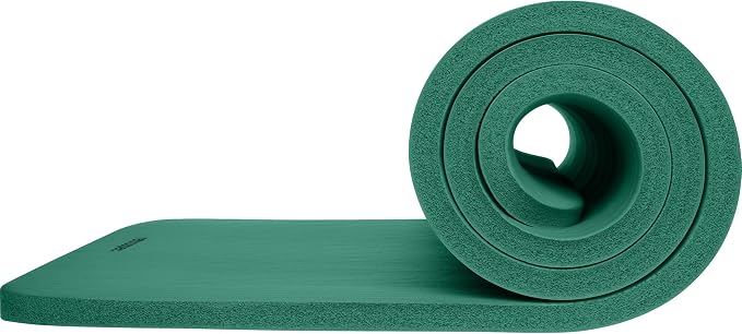 Retrospec Solana Yoga Mat 1" Thick w/Nylon Strap for Men & Women - Non Slip Exercise Mat for Home Yoga, Pilates, Stretching, Floor & Fitness Workouts