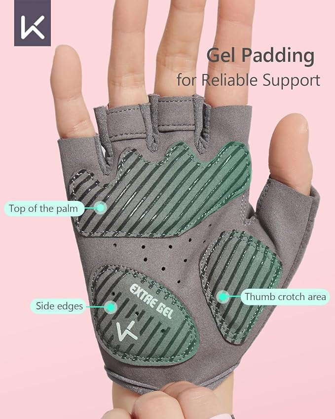 KEEP Workout Gloves for Men & Women, Breathable Skin-Friendly Non-Slip Gym Gloves for Weight Lifting, Pull-Ups, Dumbbells, Cycling, Fitness Training & Home Exercise