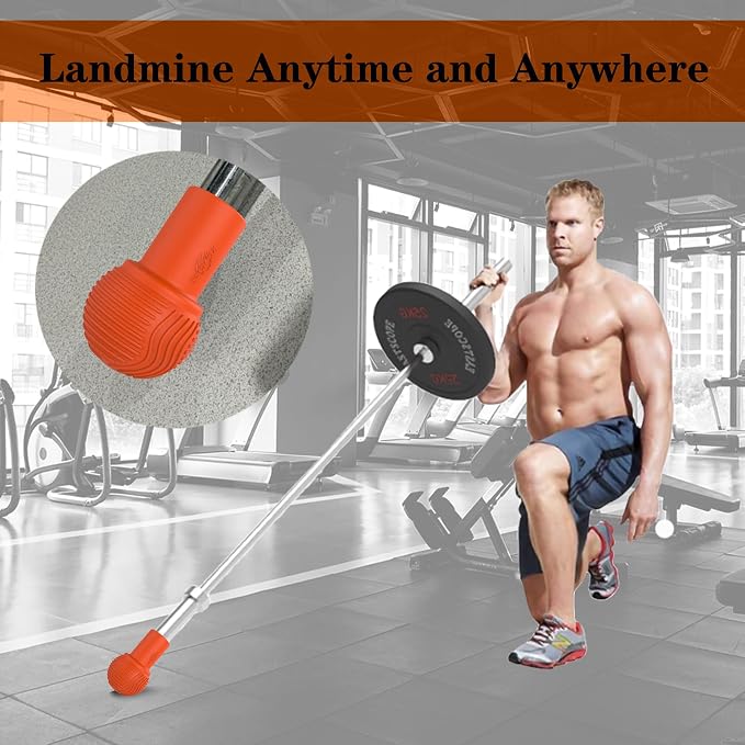 Landmine Attachment for Barbell, 2'' Olympic Bar Core Trainer Accessory | Build Strength with Press, Row, Rotation and T-Bar Exercises, Heavy Duty Equipment for Home Gym and Functional Training