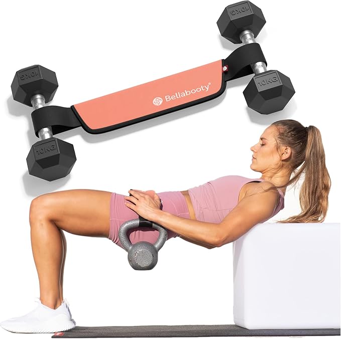Bellabooty Premium Hip Thrust Belt - Adjustable Exercise Belt for Glutes & Squats, Hip Thrust Pad for Comfort, Versatile Gym Equipment for Home - Weightlifting Belt Support for Women