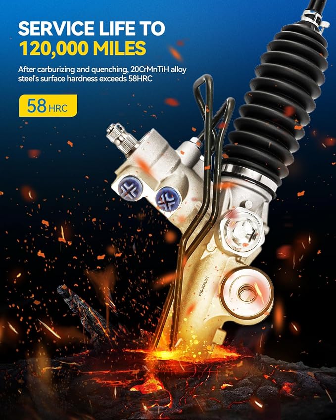 PHILTOP Power Steering Rack & Pinion Assembly for 2005 2006 2007 Murano AWD, Hydraulic Power Steering, OEM Replacement 26-3040