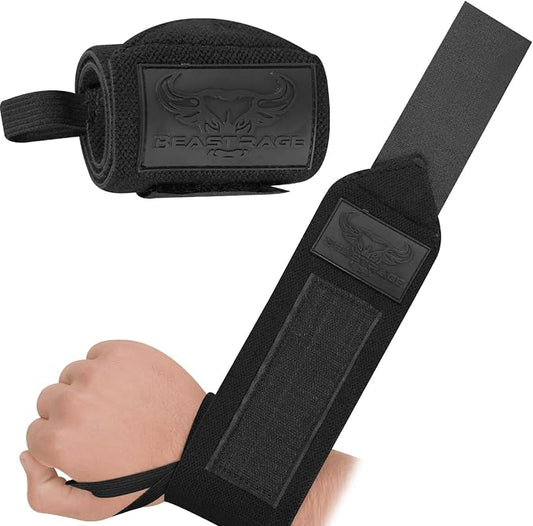 Wrist Wraps for Weightlifting - Adjustable Lifting Straps With Thumb Loop for Enhanced Gym Support, Powerlifting, Bodybuilding and Workout