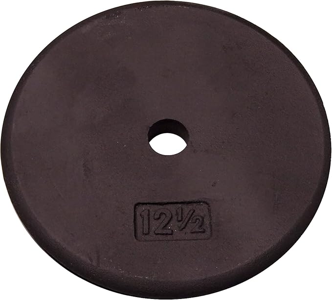 Body-Solid Standard Iron Weight Plate - Perfect for Strength Training, Home Gym, and Barbell Workouts - Fits 1" Bars