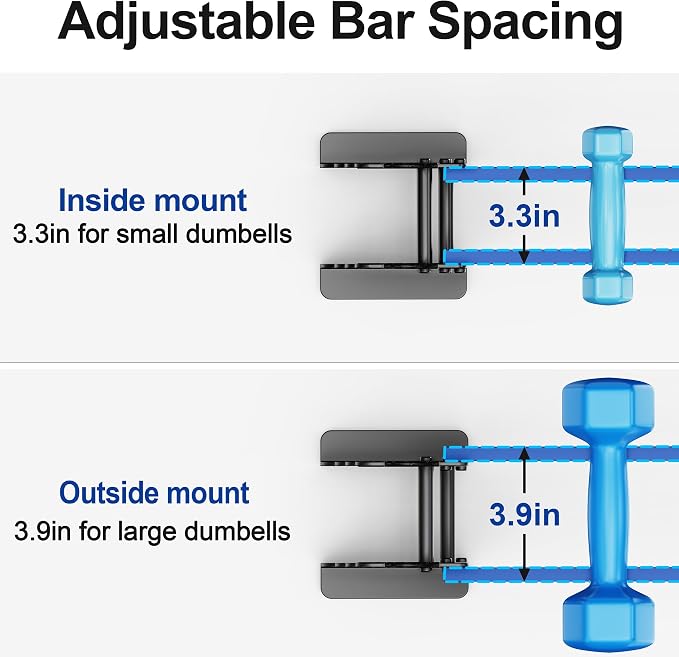 Dumbbell Rack Stand for Home Gym: Rack Only Holder for Dumbbells, Free Weights, 400LB Capacity Heavy-Duty Compact Storage Organizer