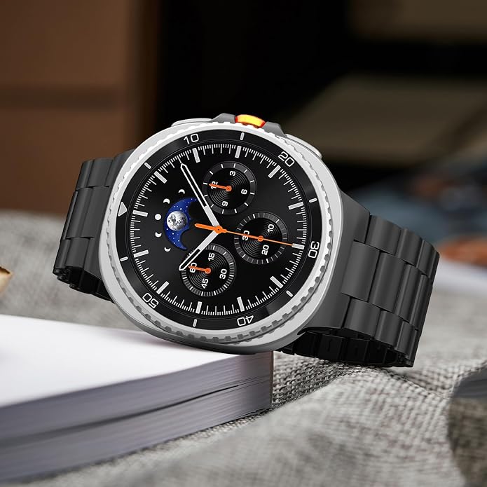 Metal Band for Samsung Galaxy Watch 9 8 40mm 44mm/Classic 46mm Men Women | Stainless Steel, No Gap Strap, Link Bracelet for Samsung Galaxy Watch 8 9 44 40mm/8 Classic 46mm, Business to Casual