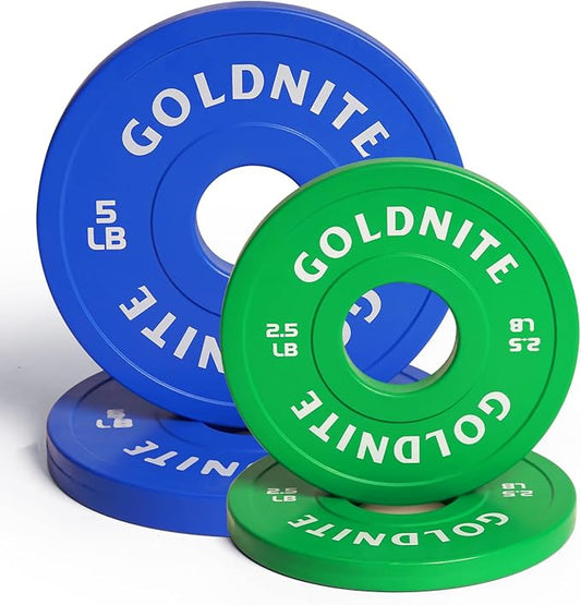 Change Plates Set 1.25LB 2.5LB 5LB Set Fractional Weight Plate Olympic Bumper Plates for Cross Training Steel Insert Strength Training Weight Plates