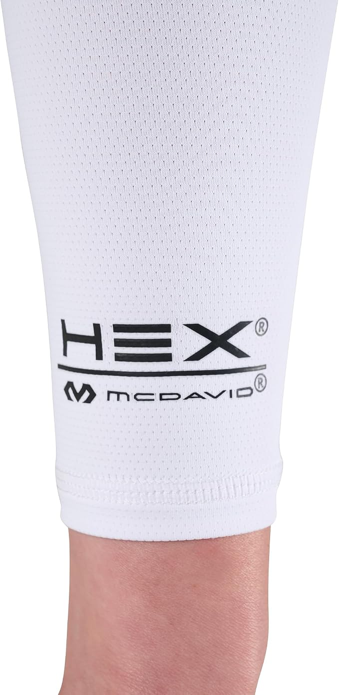 McDavid HEX Shooter Arm Sleeve Single Padded Compression Sleeve Basketball Football Sports Protection