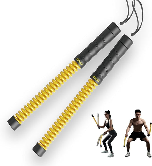 IPO 2026 Upgrade Weighted Ropeless Battle Ropes, Heavy Duty Portable Cordless Battle Ropes for Home Gym with Poster, Workout Exercise Rope for Strength Building, HIIT and Low-Impact Aerobic Training for Men & Women
