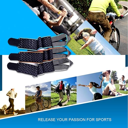 Candy Li Ankle Brace for Sprained Ankle, Ankle Support for Women & Men, Adjustable Compression Wrap Breathable Nylon Super Elastic & Comfortable for Sports– Blue(1 Pair)