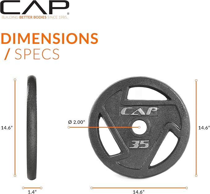 CAP Barbell 2-Inch Olympic Weight Plate | Multiple Options