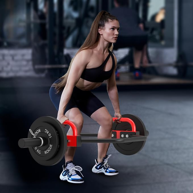 Hex Trap Bar 2-Inch Olympic Weightlifting Barbell,48.6" Deadlift Bar for Squats,Shrugs,Push-Ups,400Lbs Weight Capacit Suitable Home Gym Equipment Workouts for Beginners,Women,Men-Multiple Colors