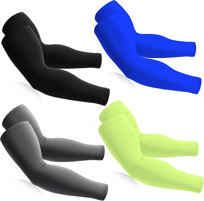 BHYTAKI Cooling Compression Arm Sleeves for Men Women,UPF50 UV Sun Protection Sleeves for Work Sport Tattoo Cover Up