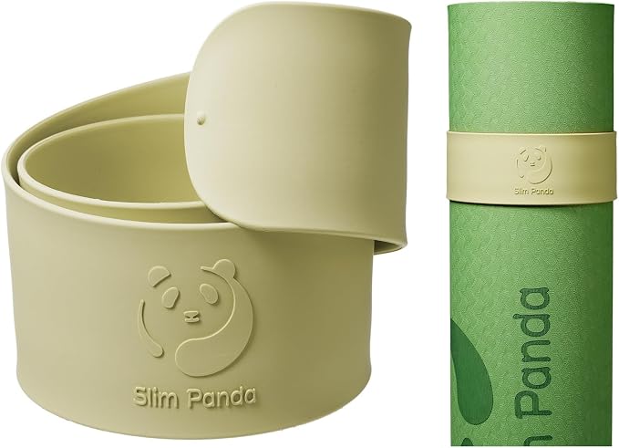 Yoga Mat Strap Slap Band, One Snap Keeps Mats Tightly Rolled, Heavy-Duty Clasp Fits Most Size Mats(24" L X 2" W)