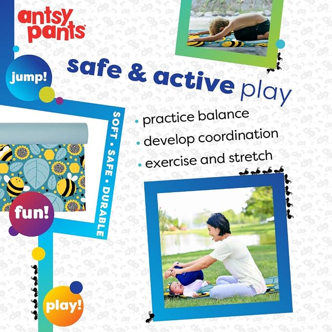 Antsy Pants Yoga Mat for Stretching and Yoga
